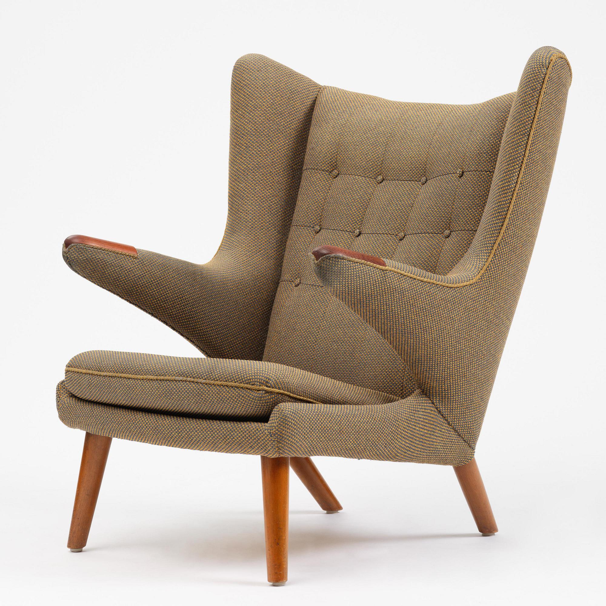 Hans J. Wegner, fåtölj, "Bamse", AP-stolen, Danmark, 1950-60-tal.