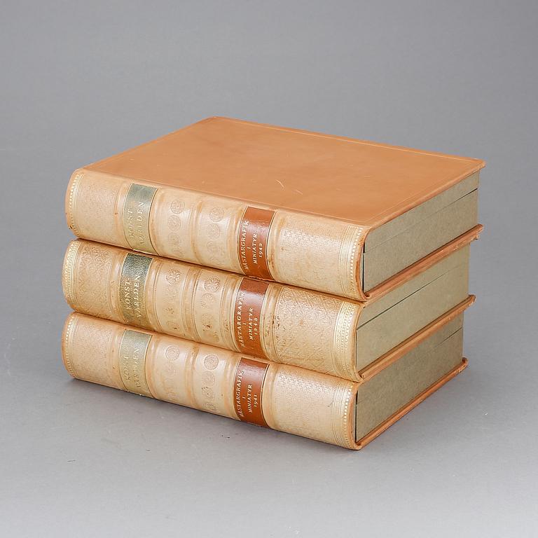 GRAFISKA BLAD, 33 st, "Konstvärlden - Mästargrafik i miniatyr", 1941-43.