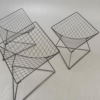 A set of three Niels Gammelgaard Oti easy chairs for IKEA 1970/80s.