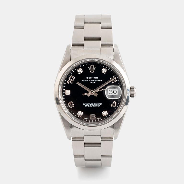 Rolex, Date, "Diamond Dial", ca 1992.