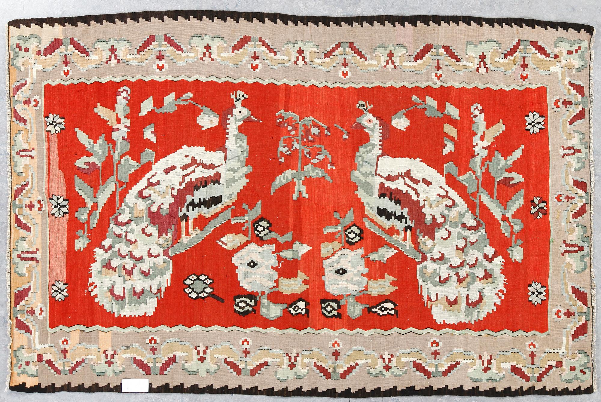 KELIM, semiantik Bessarabisk, ca 210 x 138 cm.