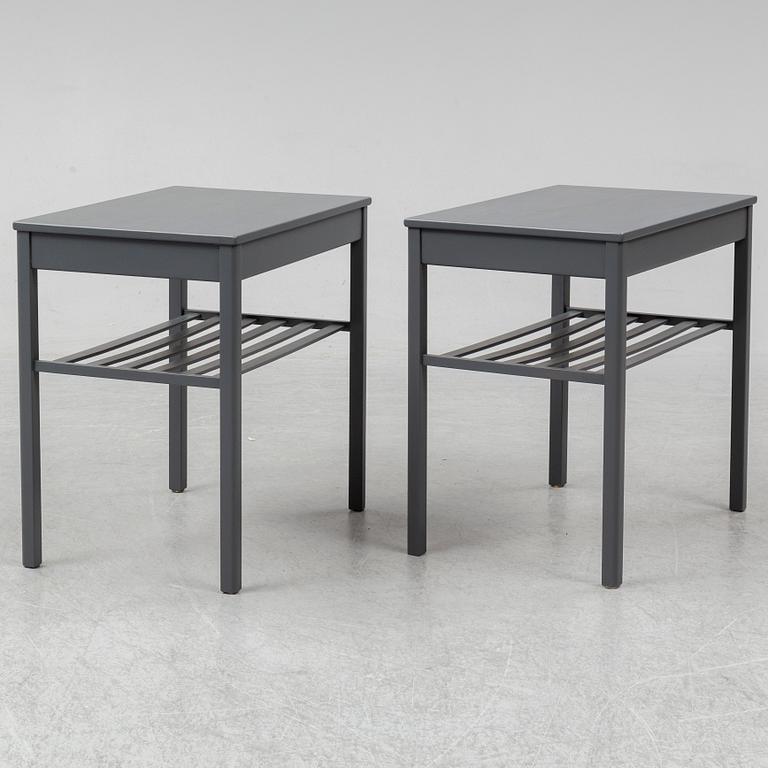 JEAN HUBER, a pair of 'Joker' bedside tables, , Bra bohag, Tingströms, Valdemarsvik.