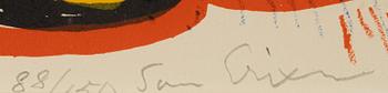 Sven X:et Erixson, litograph i colours, signed and numbered 88/150.