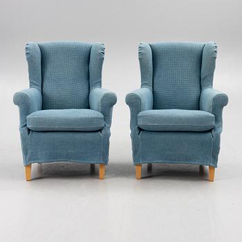Armchairs, a pair, contemporary manufacture.