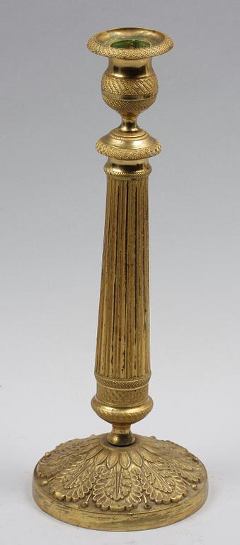 LJUSSTAKE. Empire-stil, 1800-tal.