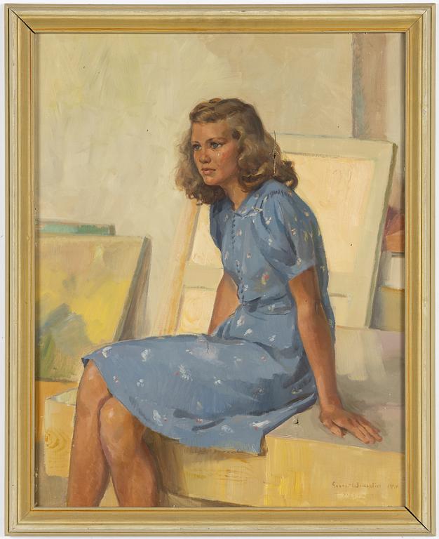 Gunnar Wallentin, Girl in a Blue Dress.