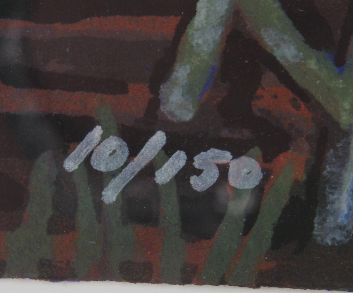 LIDBERG, SVEN. Färglitografi, sign o numr 10/150.