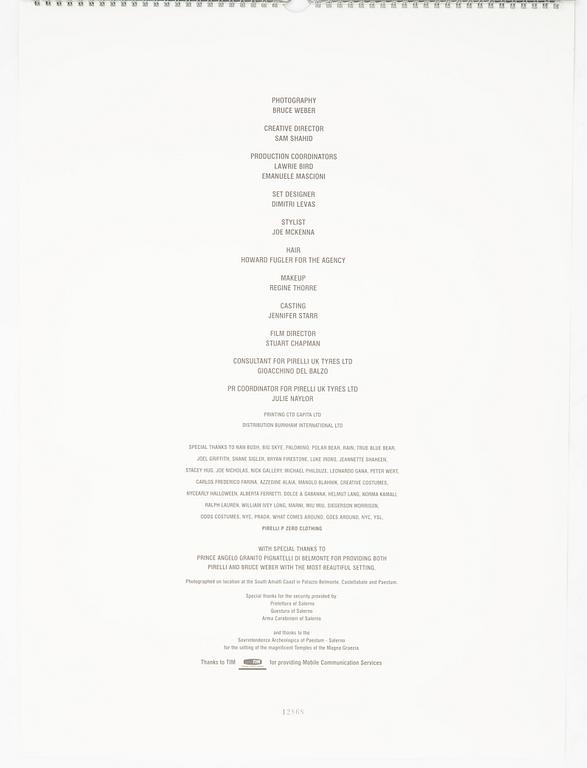 Pirelli-kalendrar, 6 st.