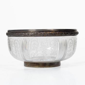 Georges Falkenberg, skål, glas och silver, Paris, Frankrike, 1900-talets början.