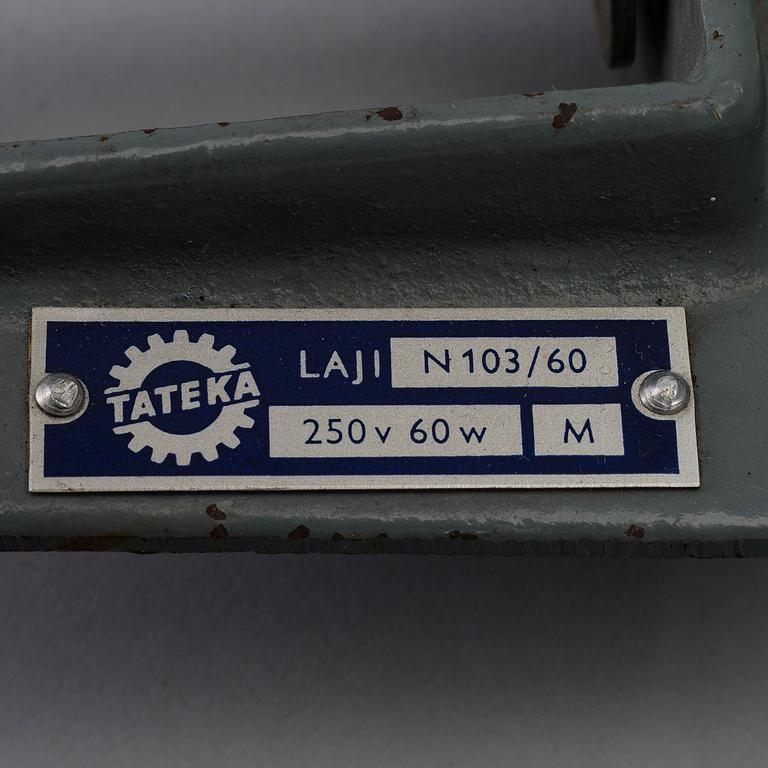 ADJUSTABLE LAMP, Tateka, Tampereen Teräskaluste, 1960.