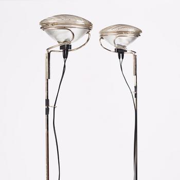 Achille Castiglioni, & Pier Castiglioni, a pair of "Toio" floor lamps, Flos, Italy, post 1963.