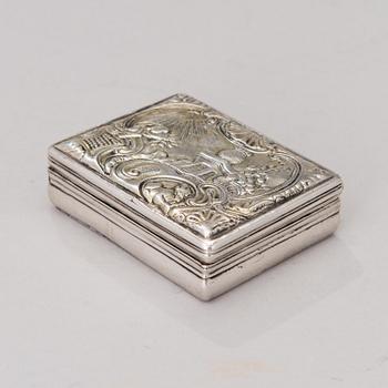 SNUSDOSA, silver, Jacob Person Lang, Brahestad 1780.