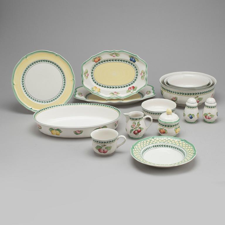 MATSERVIS, 56 delar, porslin, "French Garden", Villeroy & Boch.