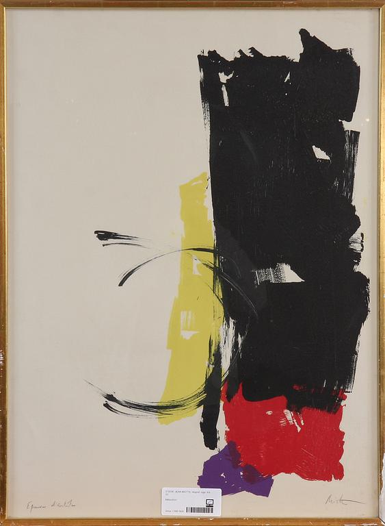 JEAN MIOTTE, litografi, sign. EA.