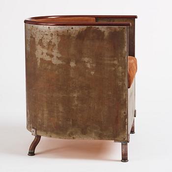 Mats Theselius, a "Järn/Moccafåtöljen" armchair, ed. 216/360, Källemo, Värnamo, post 1994.