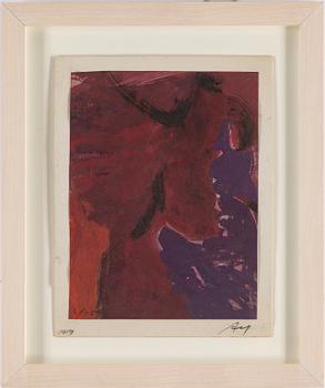 ADJA YUNKERS, gouache, signed and dated 1959.