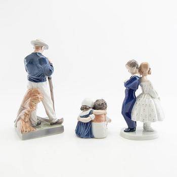 Figuriner 3 st Royal Copenhagen/Bing & Gröndahl Danmark porslin.