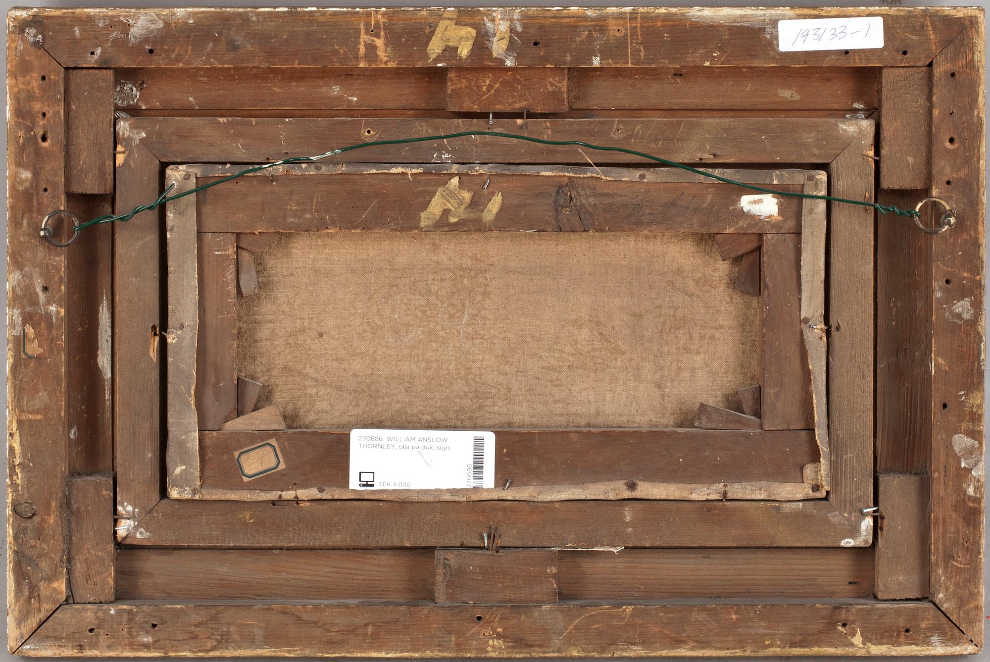 WILLIAM ANSLOW THORNLEY, olja på duk, sign.