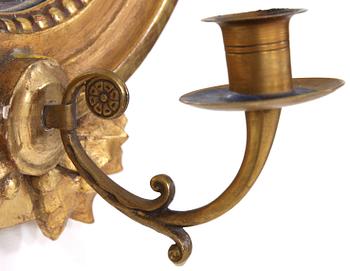 SPEGELLAMPETTER, ett par, gustaviansk stil, 1900-tal.
