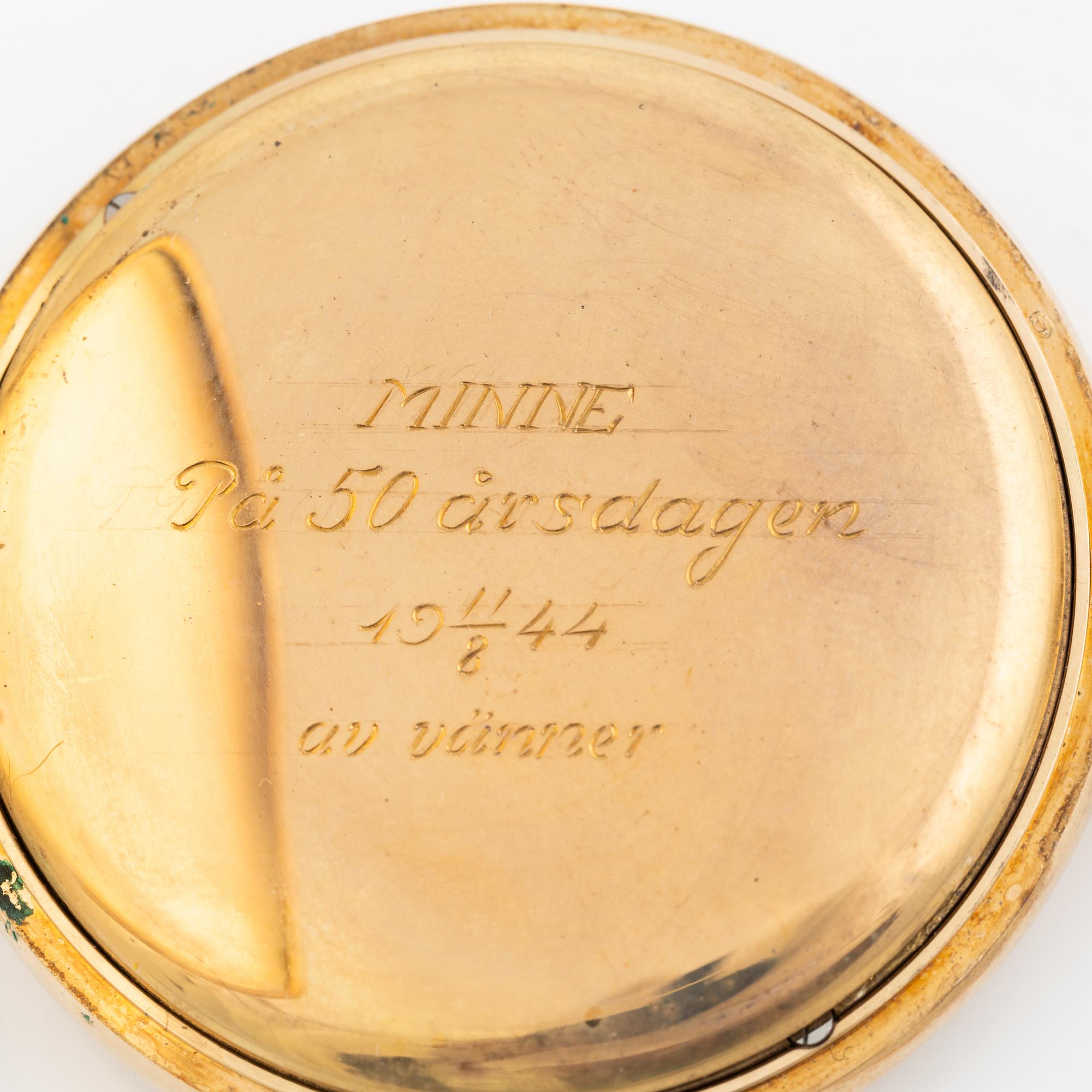 Central, pocket watch, hunter, 50 mm.