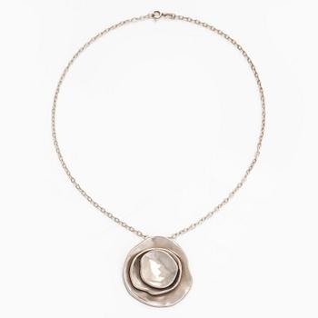 Liisa Vitali, pendant, "Gardenia", silver, Kultakeskus.