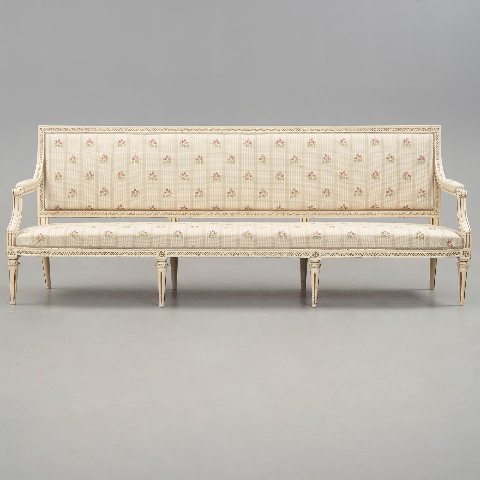 SOFFA, av Erik Holm ( mästare i Stockholm 1774 - 1814 ), Gustaviansk.