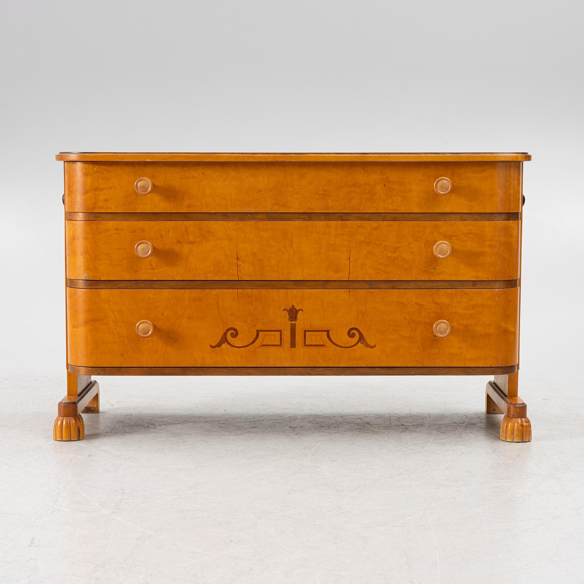 Chest of drawers, 1930s/40s.