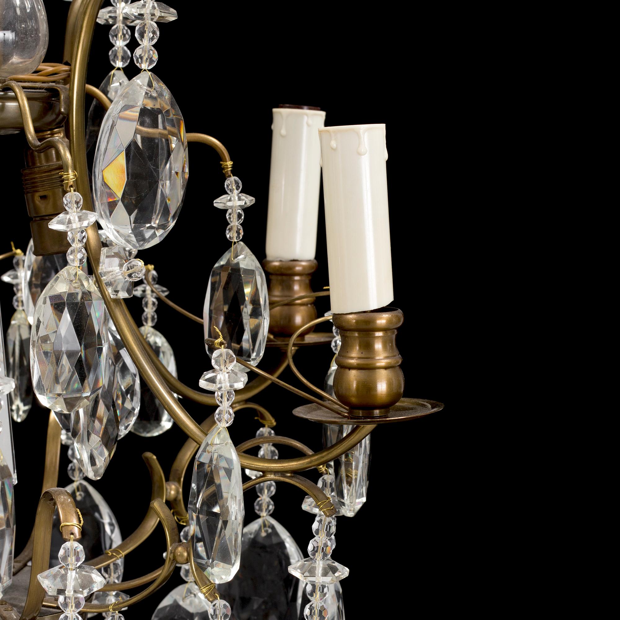 A mid 20th century rococo style ceiling light.