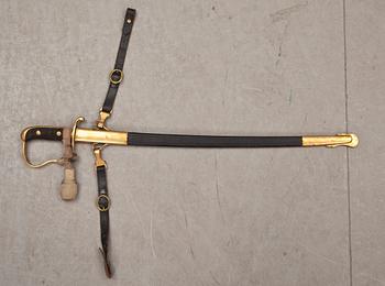 POLISSABEL, märkt MPD. Omkring 1900.