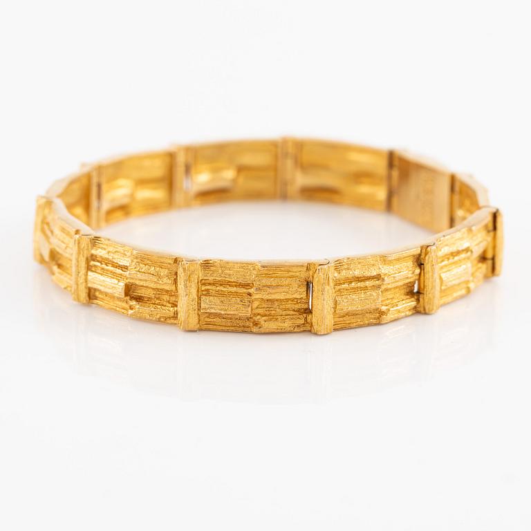 Lapponia bracelet 18K gold, design by Björn Weckström.