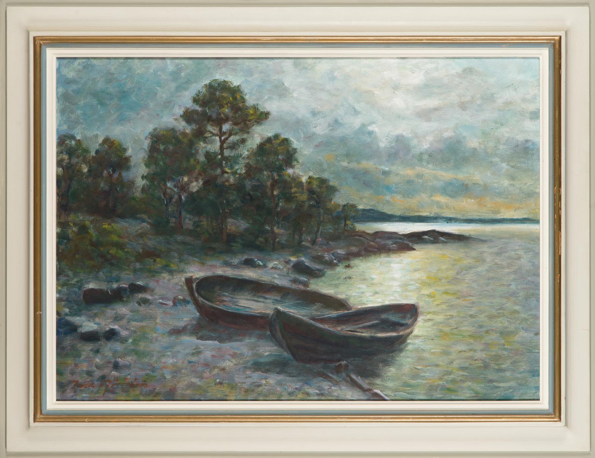 Ina Sjöström, olja på duk, signerad.