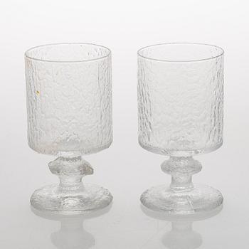 Timo Sarpaneva, dricksglas, 23 st, "Senaattori"  för Iittala.