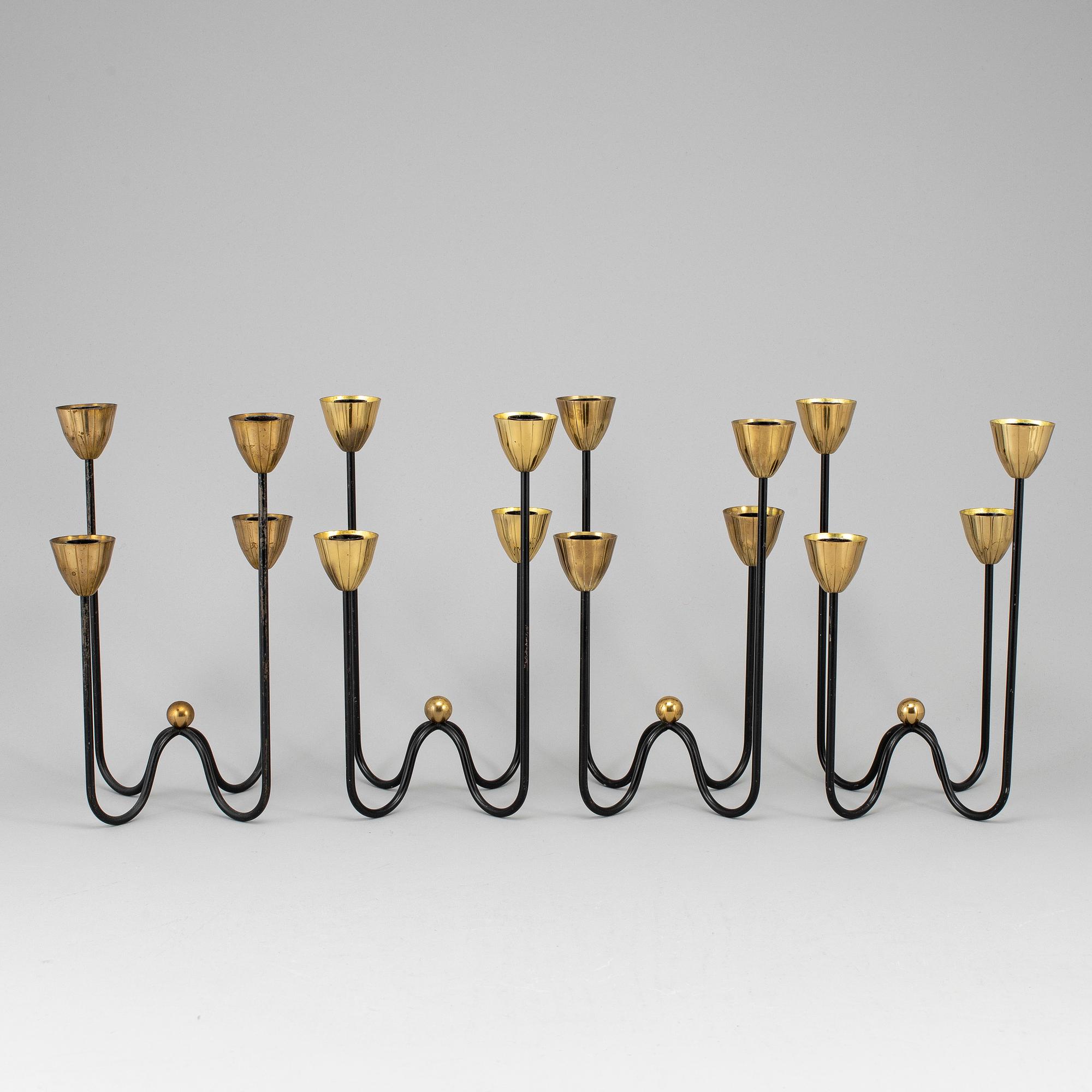 GUNNAR ANDER, 4 candle sticks.