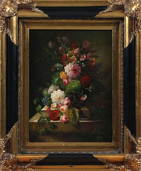 OKÄND KONSTNÄR, olja på pappannå, 1900/2000-tal.