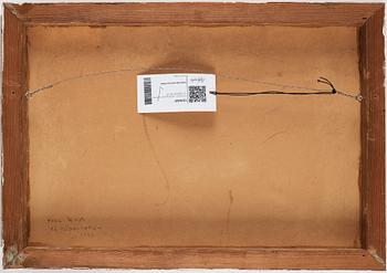 Erik Olson, oil on panel, signed and dated -46.