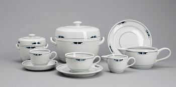 MATSERVIS, 73 delar, porslin, "Gemina", Royal Copenhagen. Formgiven 1960.