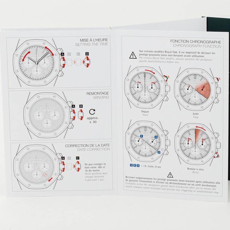 AUDEMARS PIGUET, Royal Oak, chronograph, wristwatch, 41 mm,