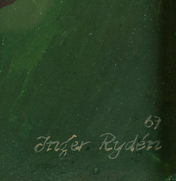 INGER RYDÉN, gouache, signerad och daterad -67.