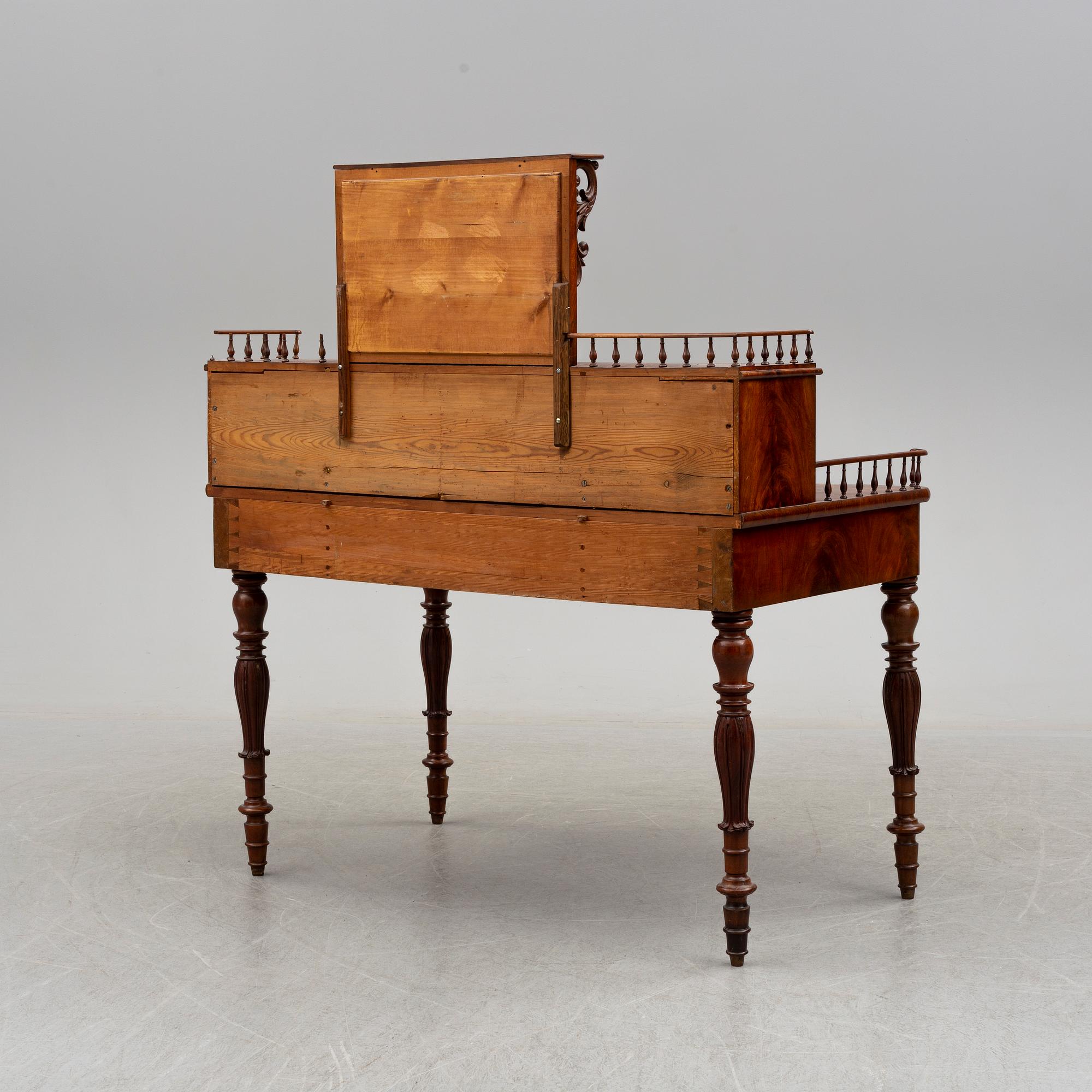 WRITING DESK / DRESSING TABLE, mid 19th century.