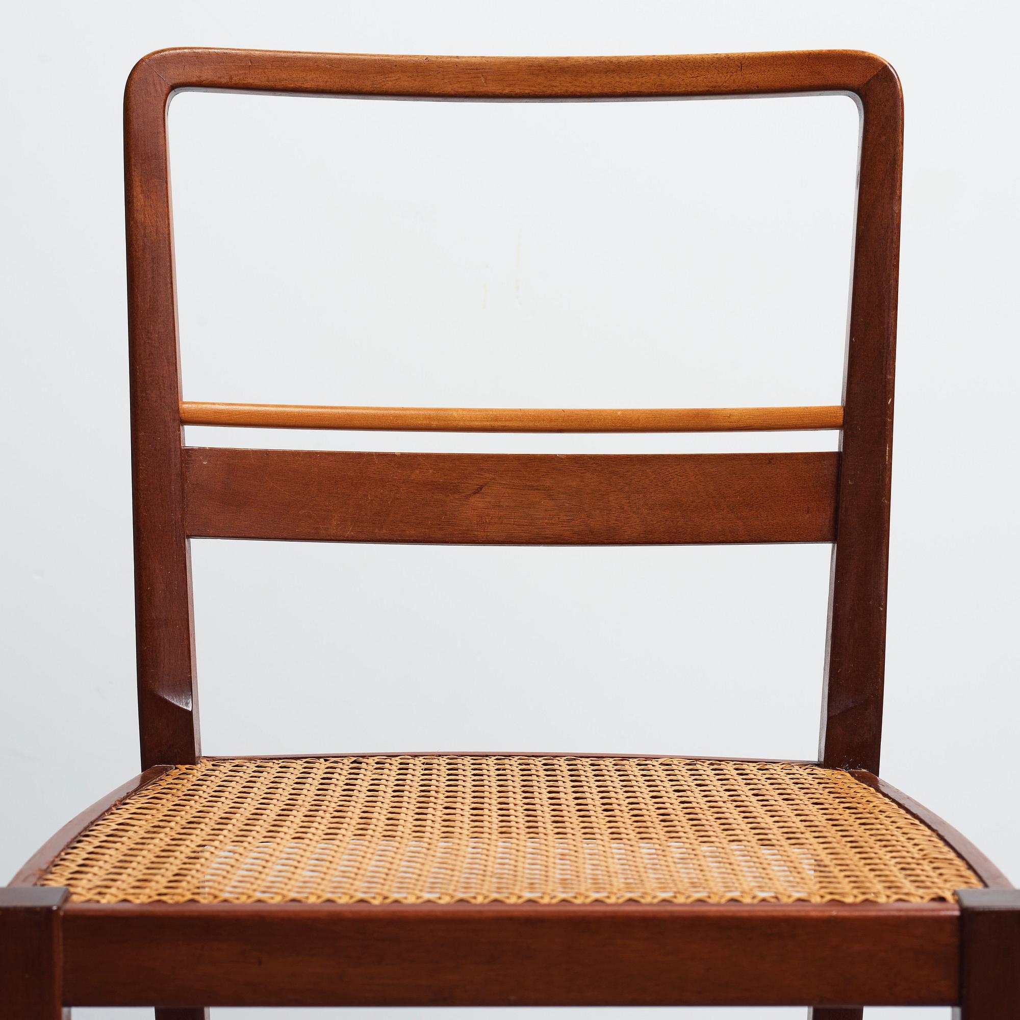 Erik Chambert, stolar, 6 st,  A-B Chamberts Möbelfabrik, Norrköping ca 1937.