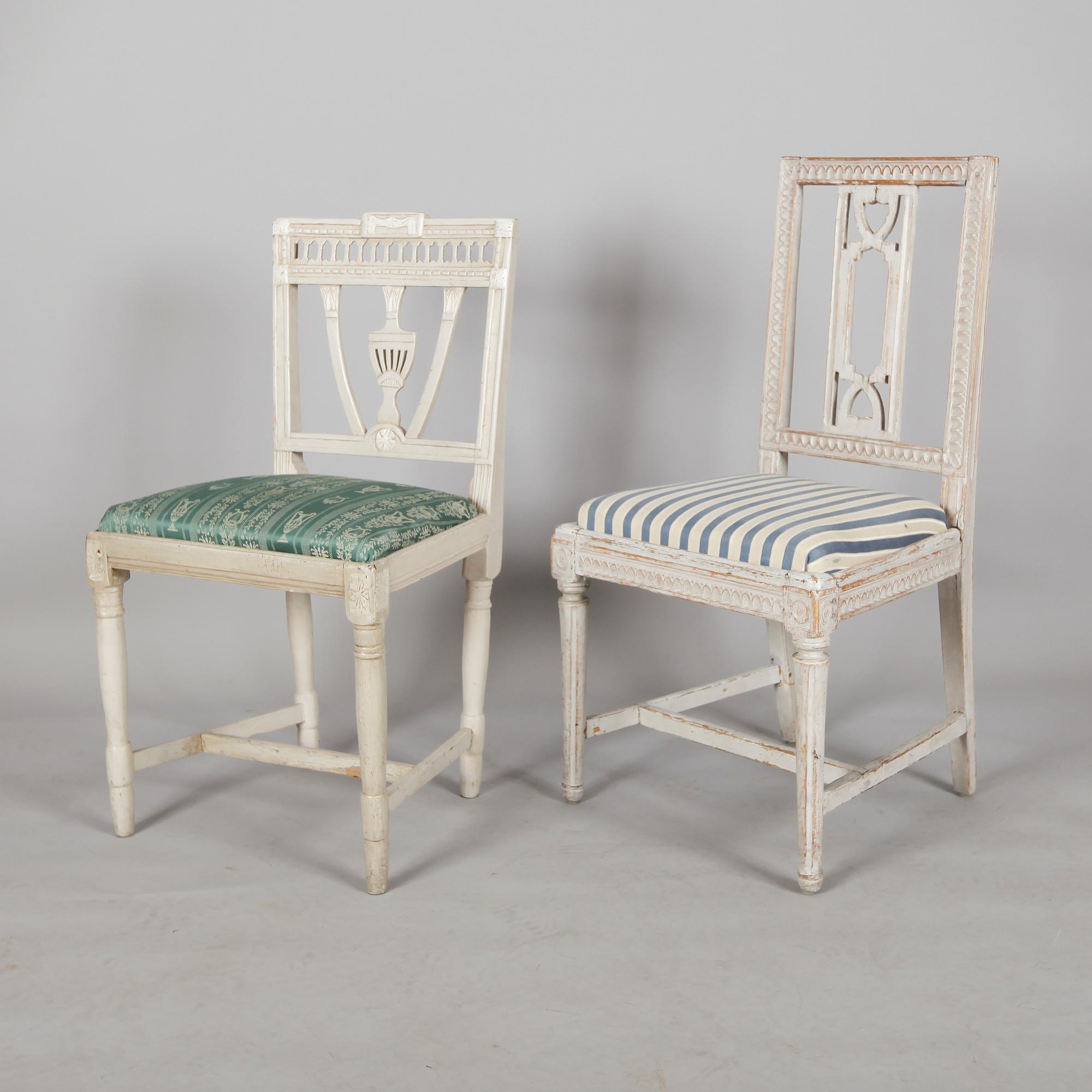 STOLAR,  2 st, gustavianska, 1700-tal.