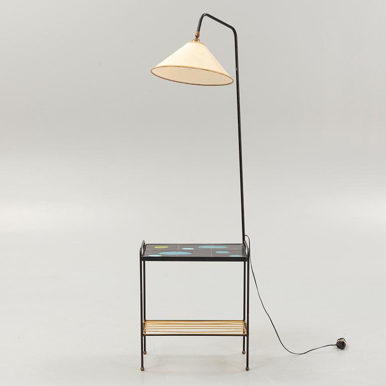 Golvlampa med bord, 1950-tal.