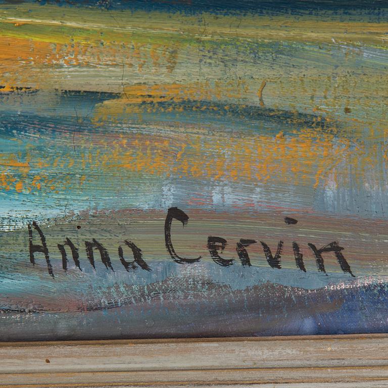 ANNA CERVIN, olja på duk. Signerad.