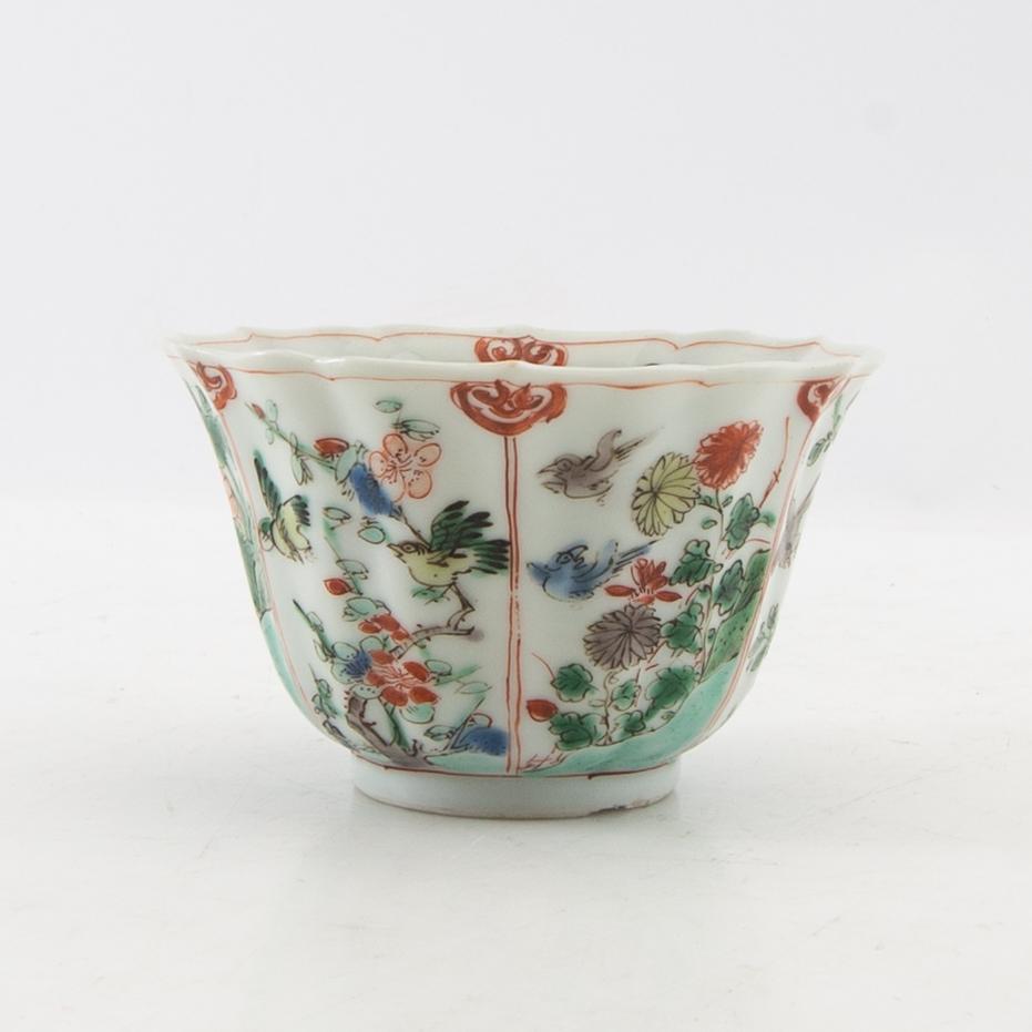 Kopp Kina Qingdynastin, Kangxi (1662-1722) porslin.