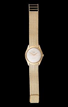 ARMBANDSUR, herr, guld 14 k, Praesent Automatic. Armband 18k guld, totalvikt 90 g.