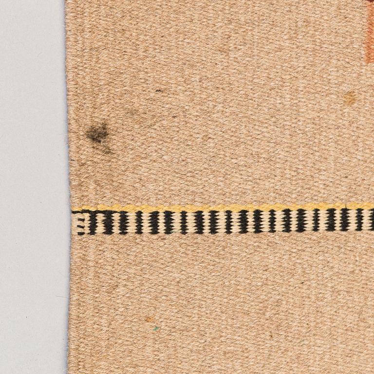 A 1930s Finnish flat weave carpet. Circa 300x190 cm.
