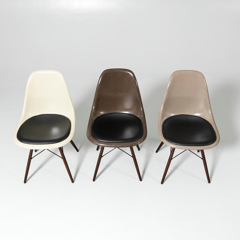 Charles & Ray Eames, stolar, 6 st, "DSW", Herman Miller, 1960-tal.