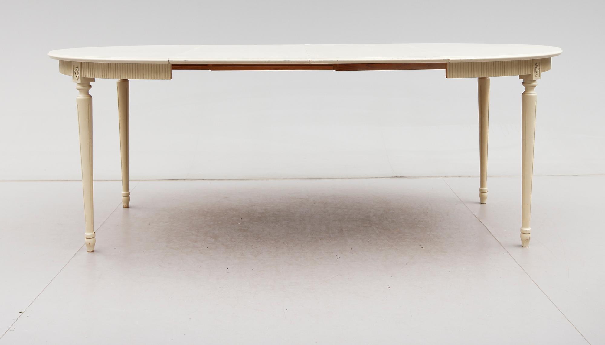 MATGRUPP, 7 delar, gustaviansk stil, 1900-talets andra hälft.