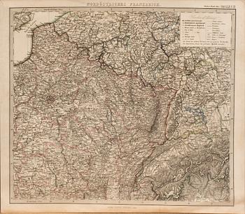EIGHTHS MAPS FROM STILERS ATLAS. CA 1860.