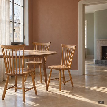 Carl Malmsten, Chairs, 4, "Lilla Åland", Stolab, late 20th century.